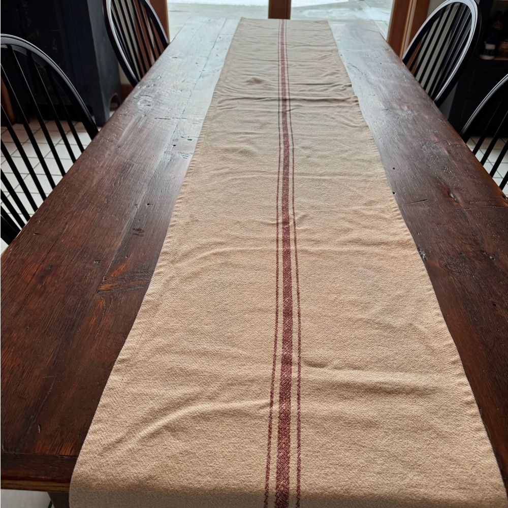 Pottery Barn  Rusric Stripe Table Runner - Picture 2 of 9